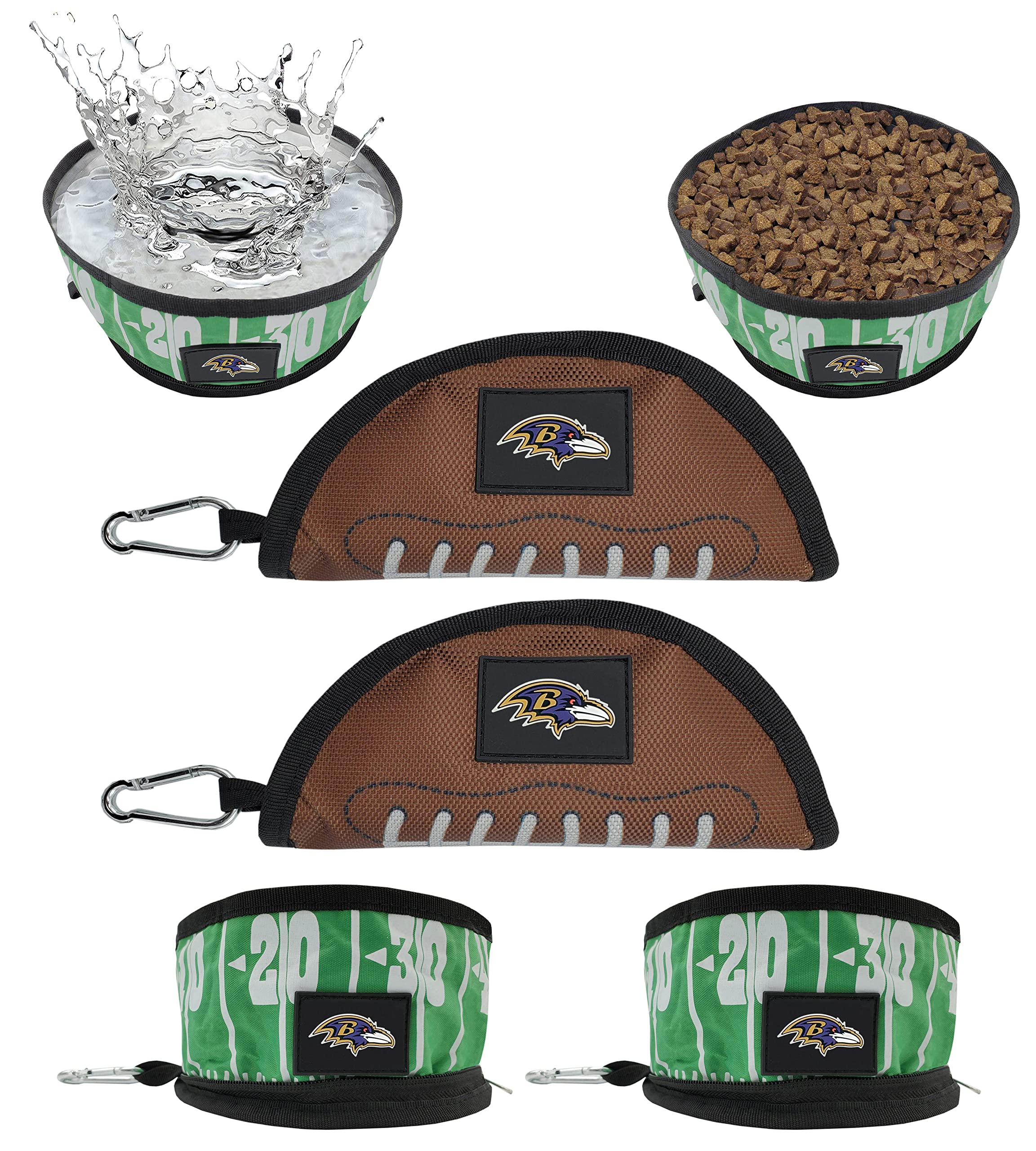 Pets First NFL Collapsible Pet Bowl
