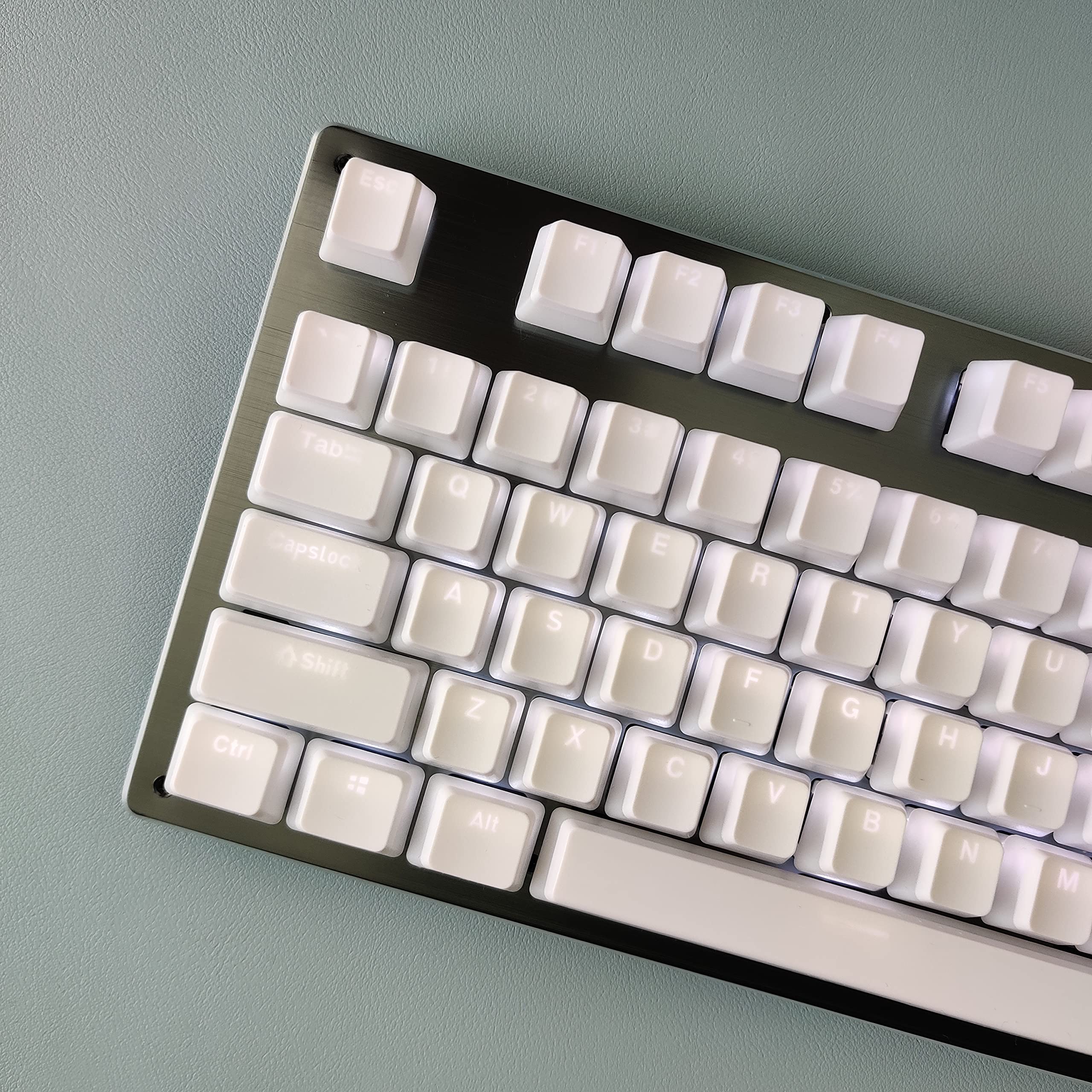 Buy 104 Keycap Set with Transparent Translucent ABS PBT Pudding Keycaps