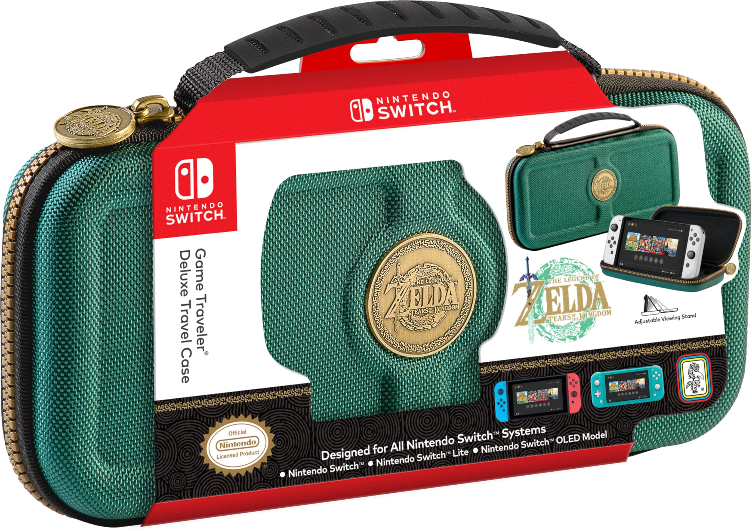 Game Traveler Nintendo Switch Zelda Tears of The Kingdom Deluxe Travel Case