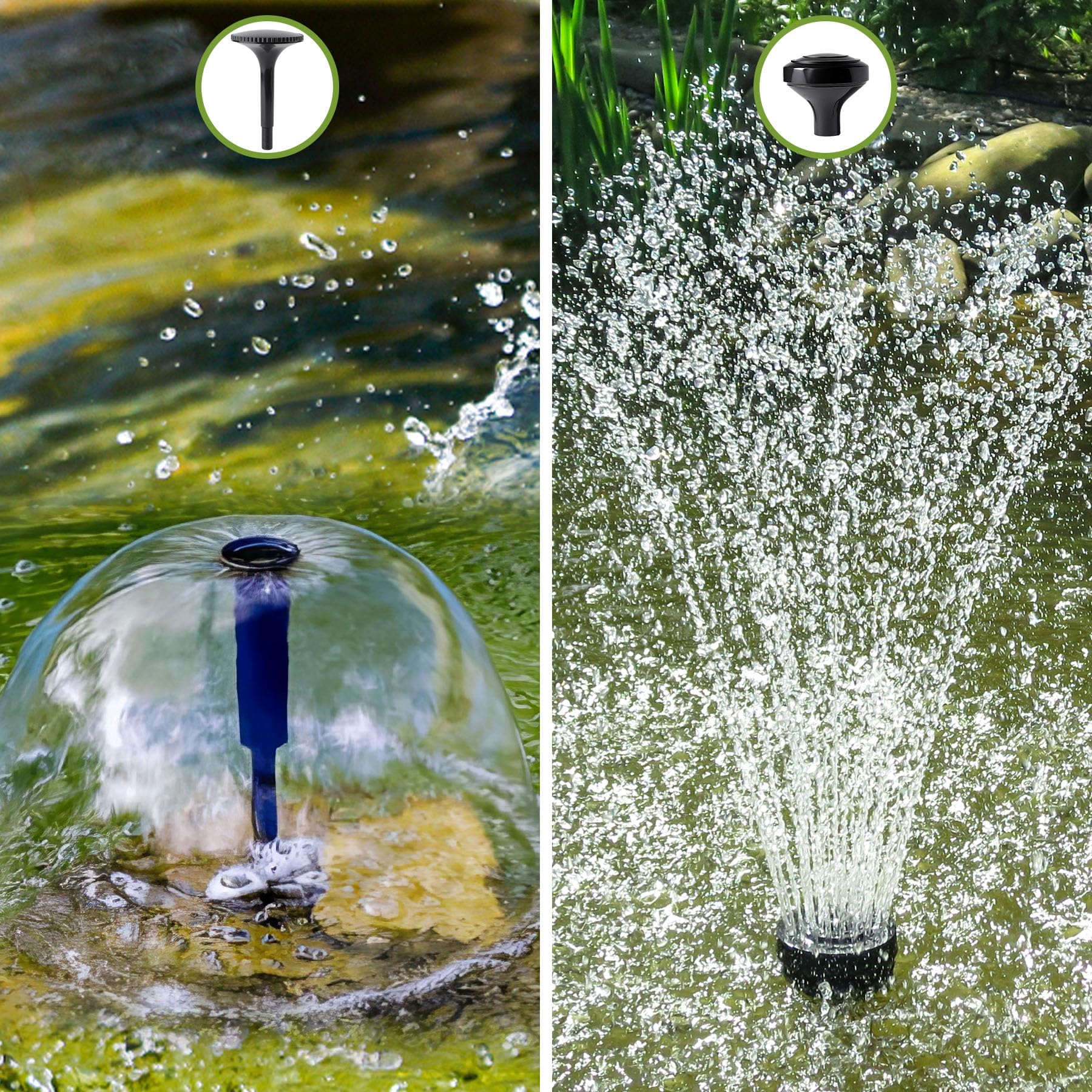 Forever Speed Pompe pour Fontaine extérieure 3800L/h Pompe pour Bassin Jeux d'eau pour Jardins, bassins, fontaines 20W