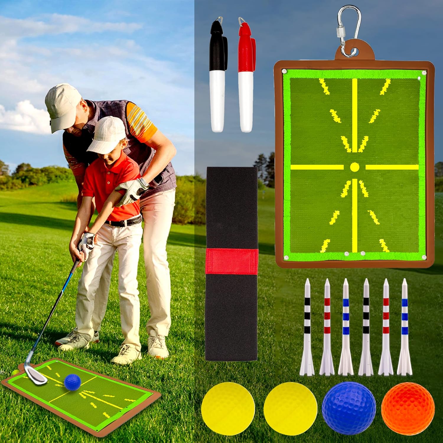 Freefa Golf Training Mat for Swing Detection, Mini Golf
