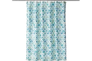 SKL Home Ocean Watercolor Scales Shower Curtain Multicolor