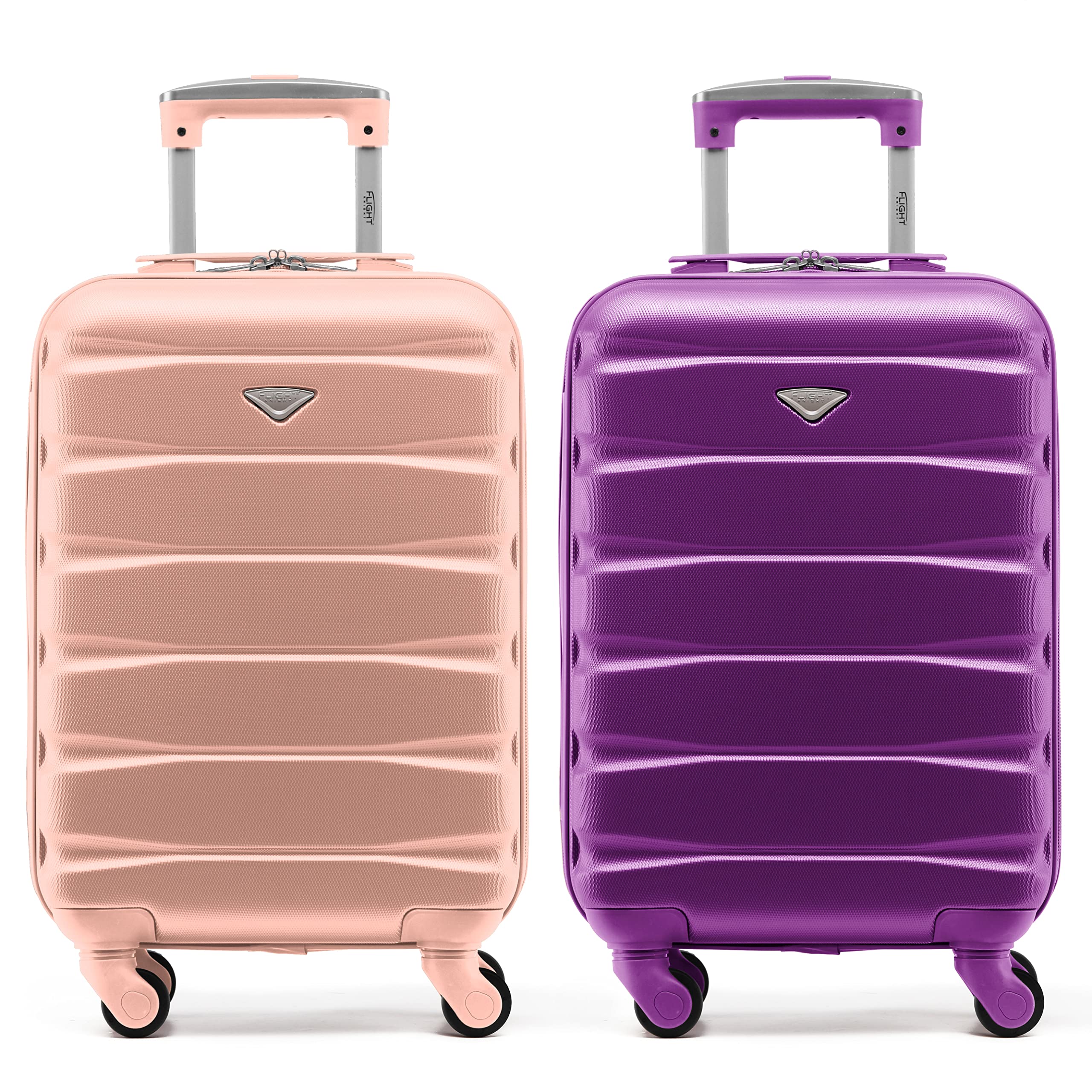 Flight Knight Suitcase Set of 2 Lightweight 4 Wheel ABS Hard Case Cabin Carry On Hand Luggage Approved for Over 100 Airlines Including easyJet, British Airways, Ryanair & Many More 55x35x20cm — view 203