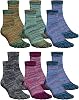 6 Pairs Women Toe Socks Cotton Crew Breathable Socks with Toes for Women Men Athletic Running