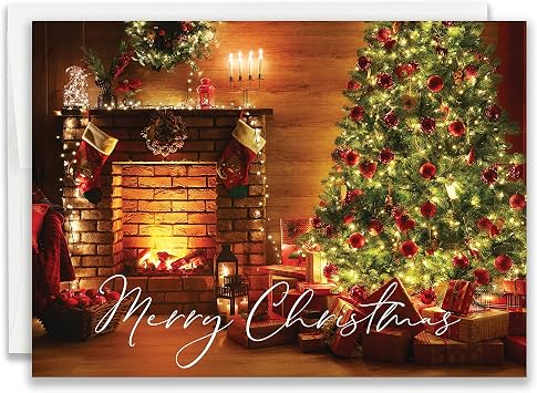 JBH Creations Cozy Cabin Christmas Card - Pack of 24