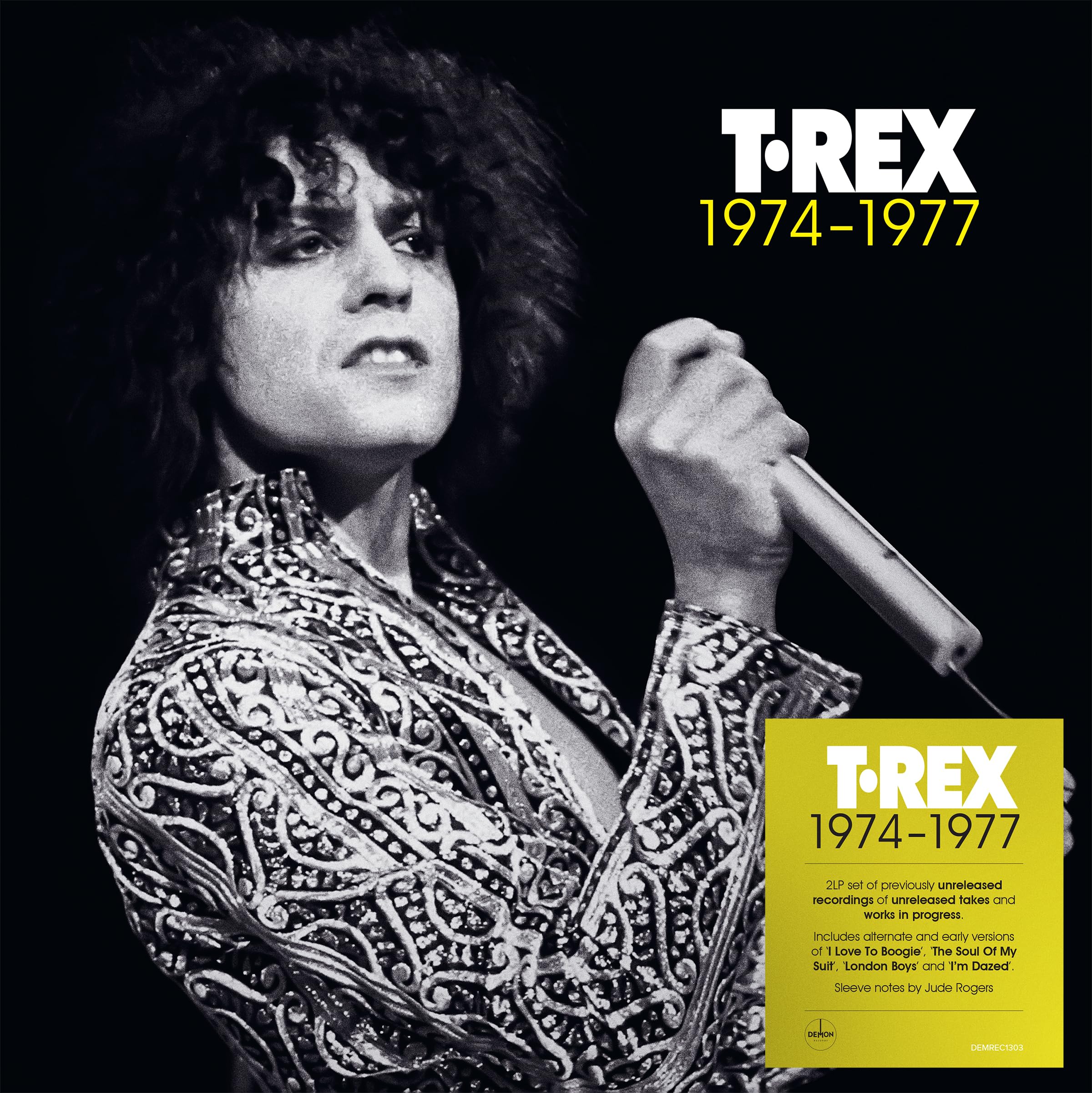 T Rex 1974-1977 double LP vinyl Europe Demon 2026 2LP Black Vinyl PRE ORDER