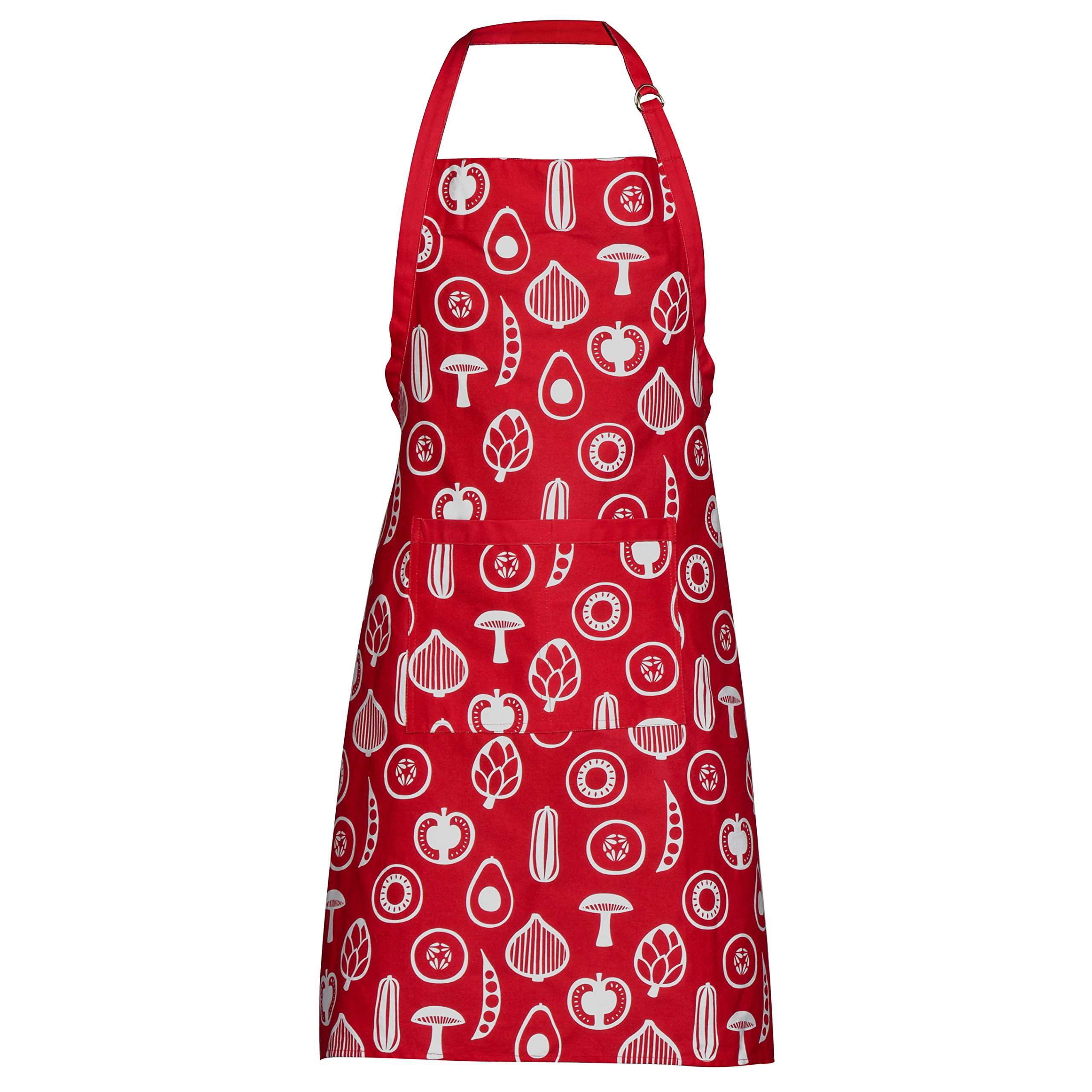 Orsina Apron - Red - 100% Cotton