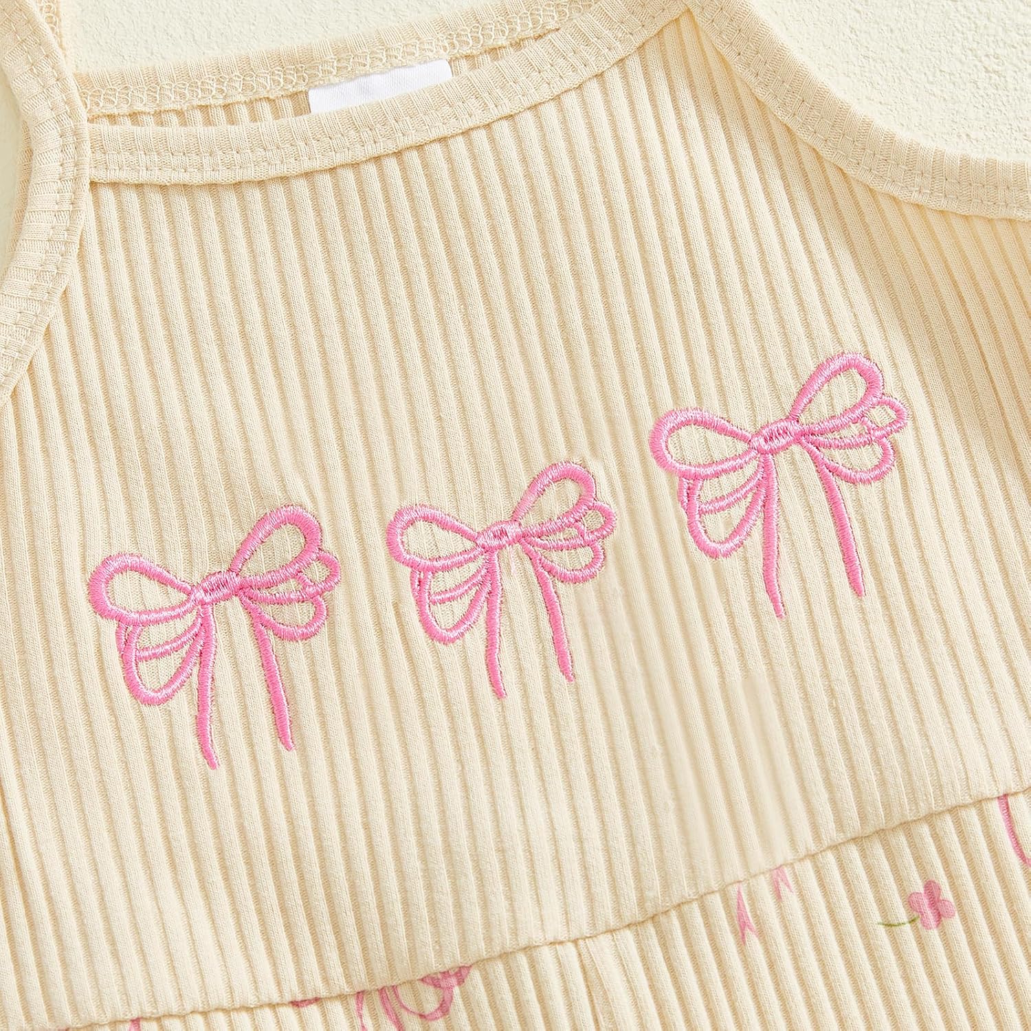 Twopumpkin Toddler Girl Summer Clothes Spaghetti Strap Jumpsuit Sleeveless Halter Romper Baby Bell Bottoms Outfit - Image 7