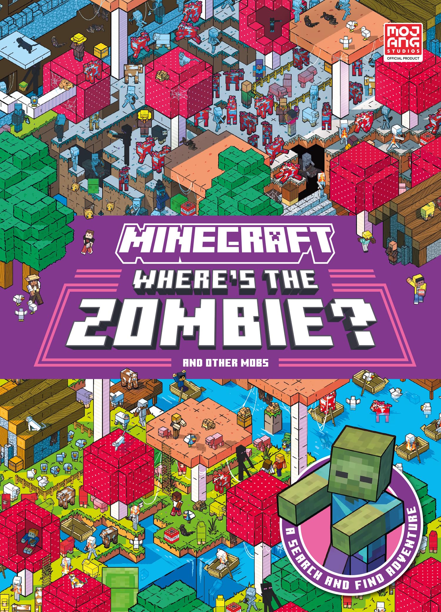 Minecraft Where’s the Zombie?: A search-and-find official Minecraft illustrated children’s book – the perfect gift for kids aged 6, 7, 8, 9 and 10!