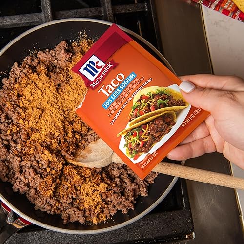 Miniatura 8 de McCormick, Mezcla de condimentos para tacos con 30% menos de sodio, 1 onza