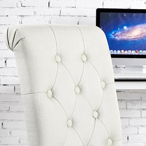 Miniatura 4 de Yaheetech Silla de comedor, silla de comedor, sillas laterales para sala de estar, sillas Parsons copetudas para hotel, restaurantes, banquete de