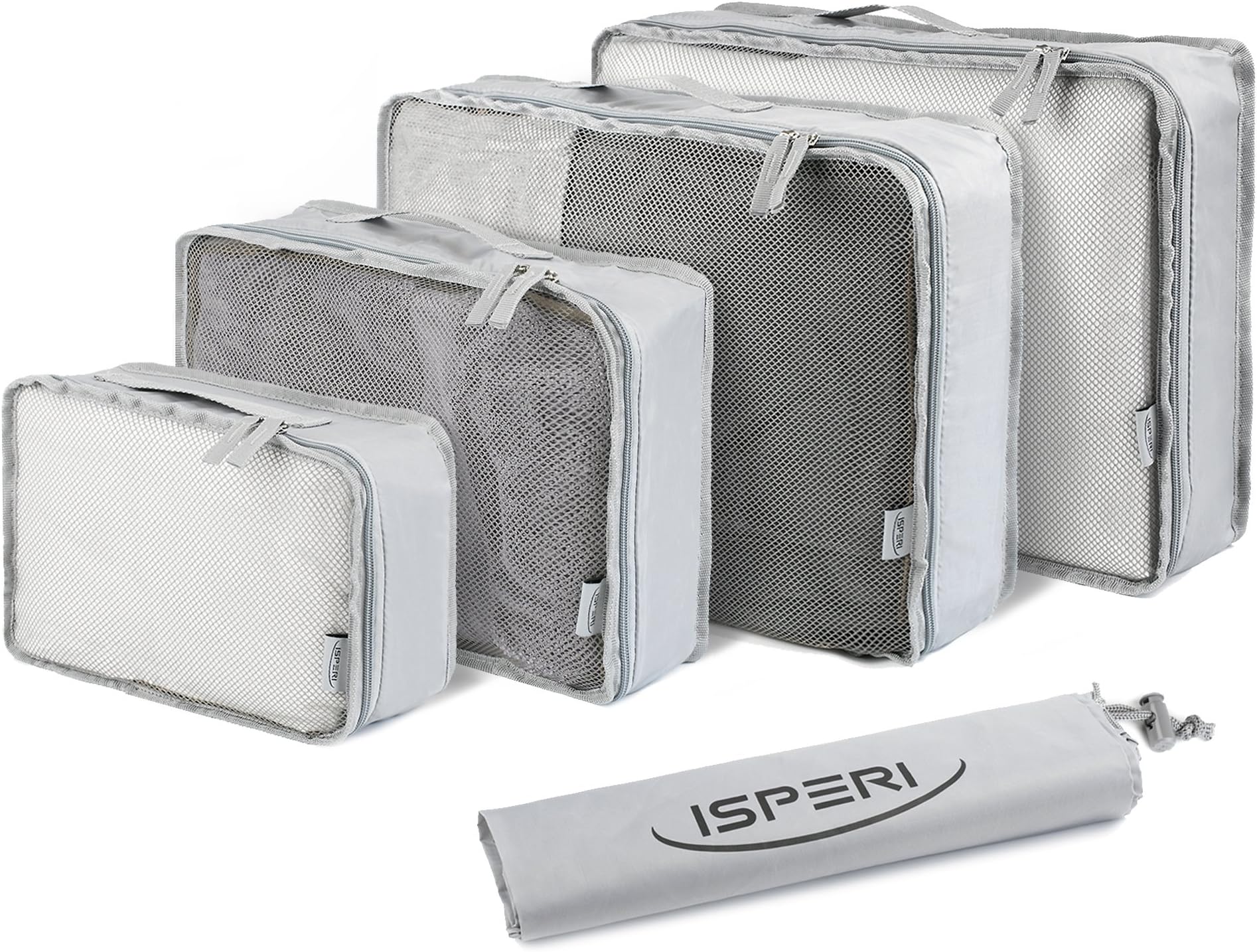 5 Set Packing Cubes - Travel Luggage Packing Organizers with Laundry Bag - Packing Cube by Isperi