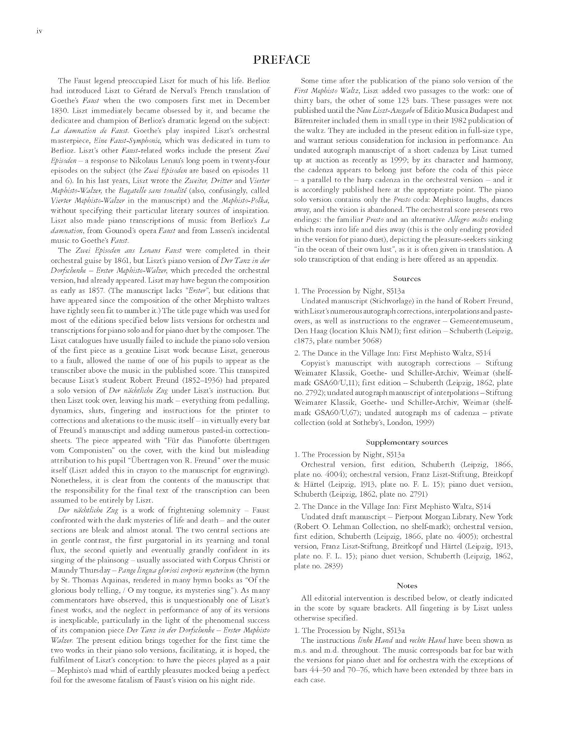 The Procession by Night and Mephisto Waltz No. 1 for Piano: Two Episodes from Lenau's Faust", Urtext" (Edition Peters)      Paperback – May 1, 2022