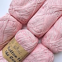 Vista 48 de Cotton to The Core - Hilo de algodón para ganchillo, paquete de 6 (852 yardas/300G), patrones gratuitos, apto para principiantes, hilo suave