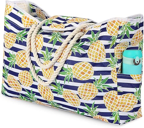 LEVOTIYER Bolsas de playa para mujer Bolsa de playa extra grande Bolsas de playa impermeables a prueba de arena para piscina, gimnasio y viajes