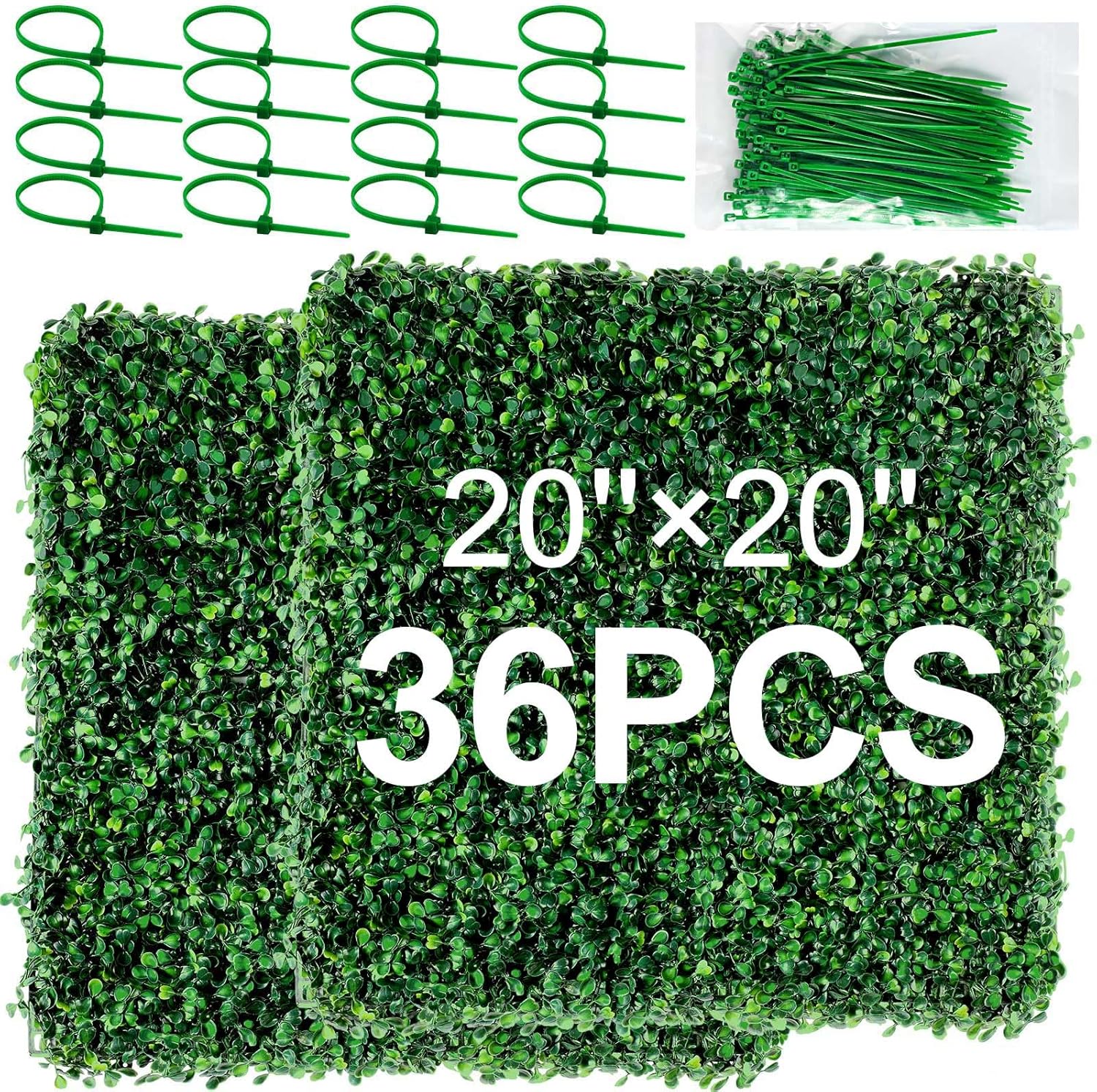 ROCEEI 36 Pcs Grass Wall Panels Boxwood Hedge Wall Panels