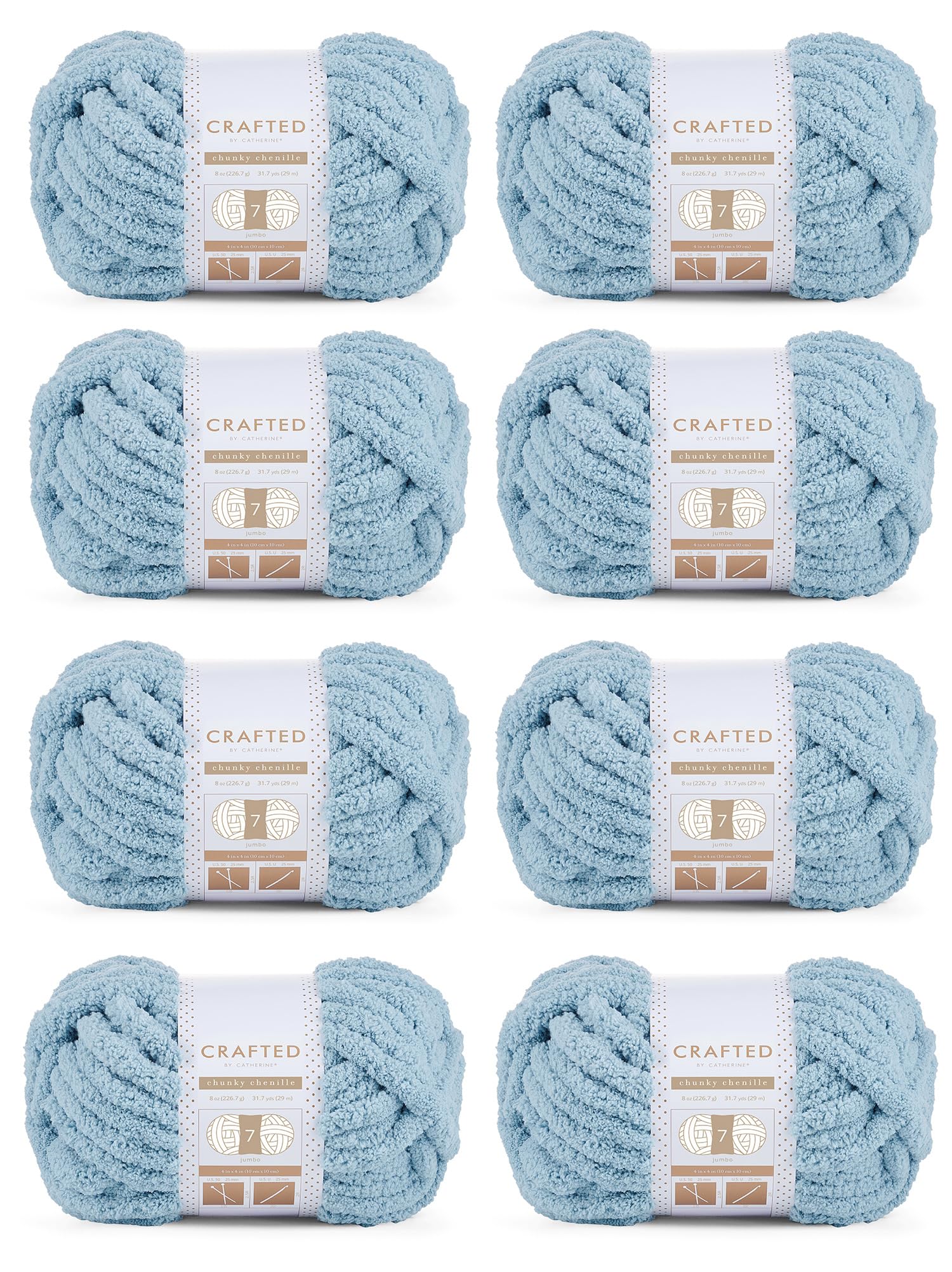 Crafted by Catherine Jumbo Chenille Yarn Slate Blue