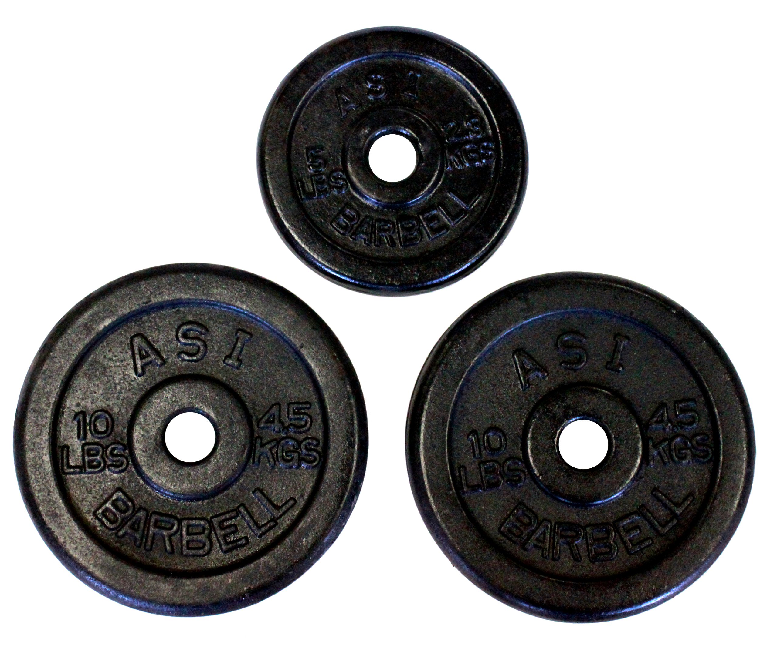 Ader Regular Black Weight Plates- (10lb, 5lb) Pair of Each