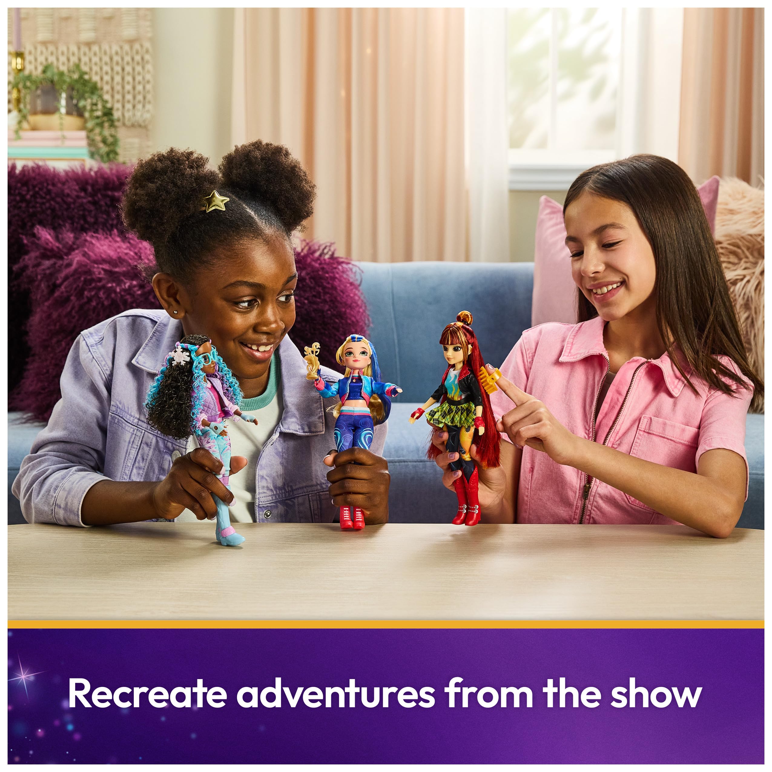 Unicorn Academy Bambola Isabel – La bambola originale della popolare serie Netflix, 24 cm, con capelli veri, vestiti e accessori rimovibili, per bambini dai 4 anni in su