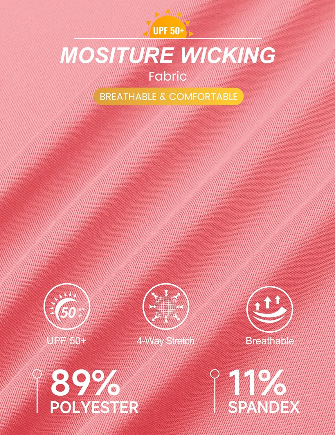 MAGCOMSEN Women's Long Sleeve Polo Shirts UPF 50+ Golf Tops Moisture Wicking Collared Shirt Tennis 3-Button - Image 6