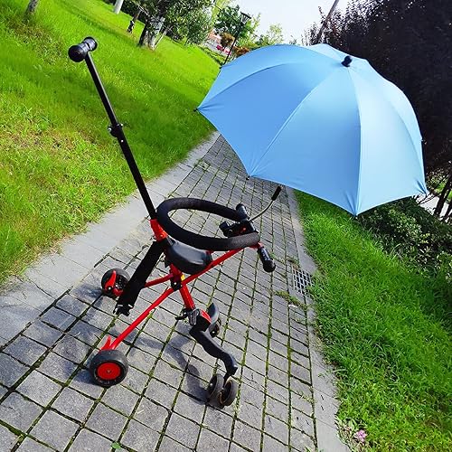 Miniatura 6 de Paraguas para cochecito de bebé con abrazadera universal ajustable, sombrilla a prueba de sol para niños con clip UPF 50+, ideal para cochecitos,