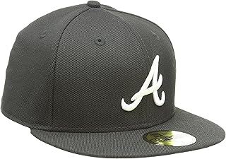 New Era 59Fifty Fitted Cap - Atlanta Braves Black/White