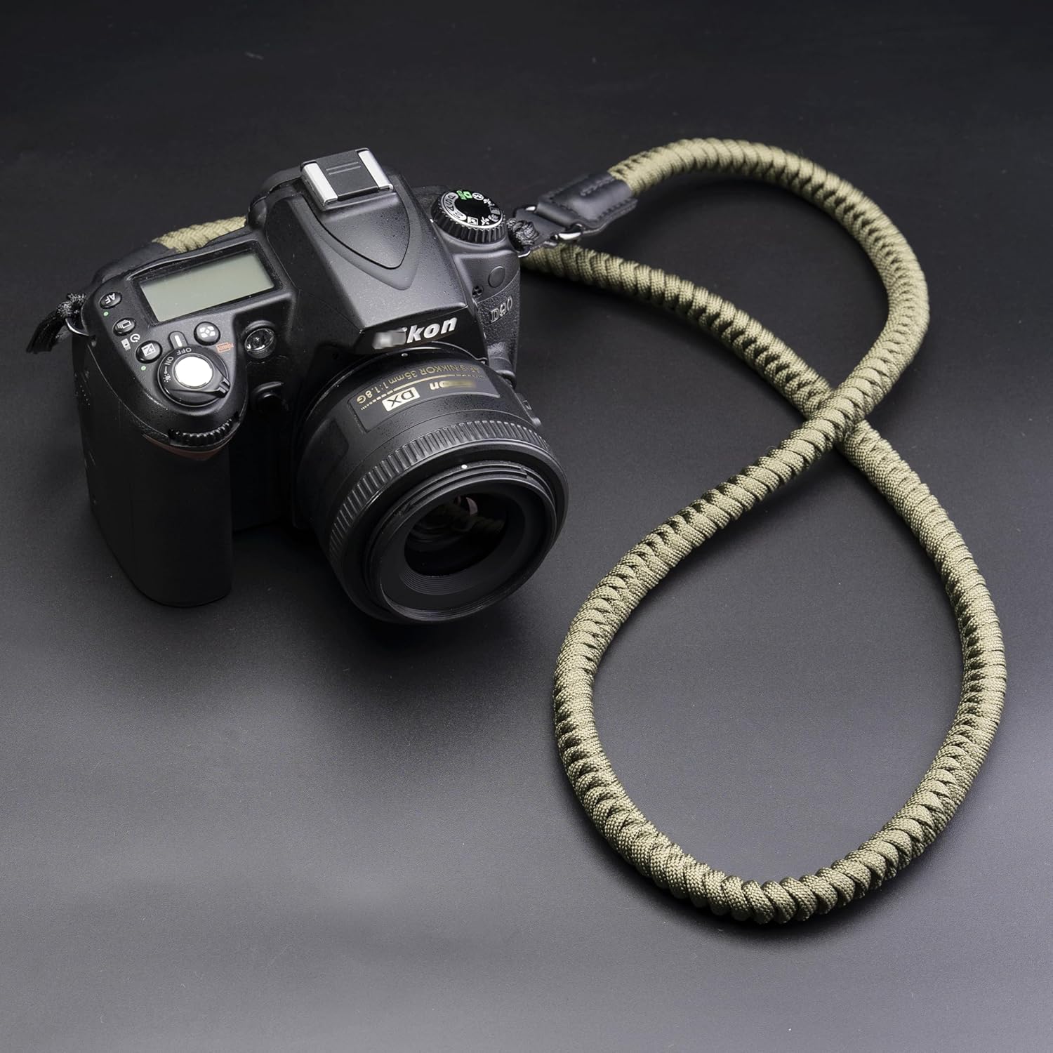 Camera Strap,Quick Release Camera Shoulder Strap,Paracord Woven Portable Camera Neck Strap, for SLR DSLR Digital Mirrorless Camera(Green) - Image 8