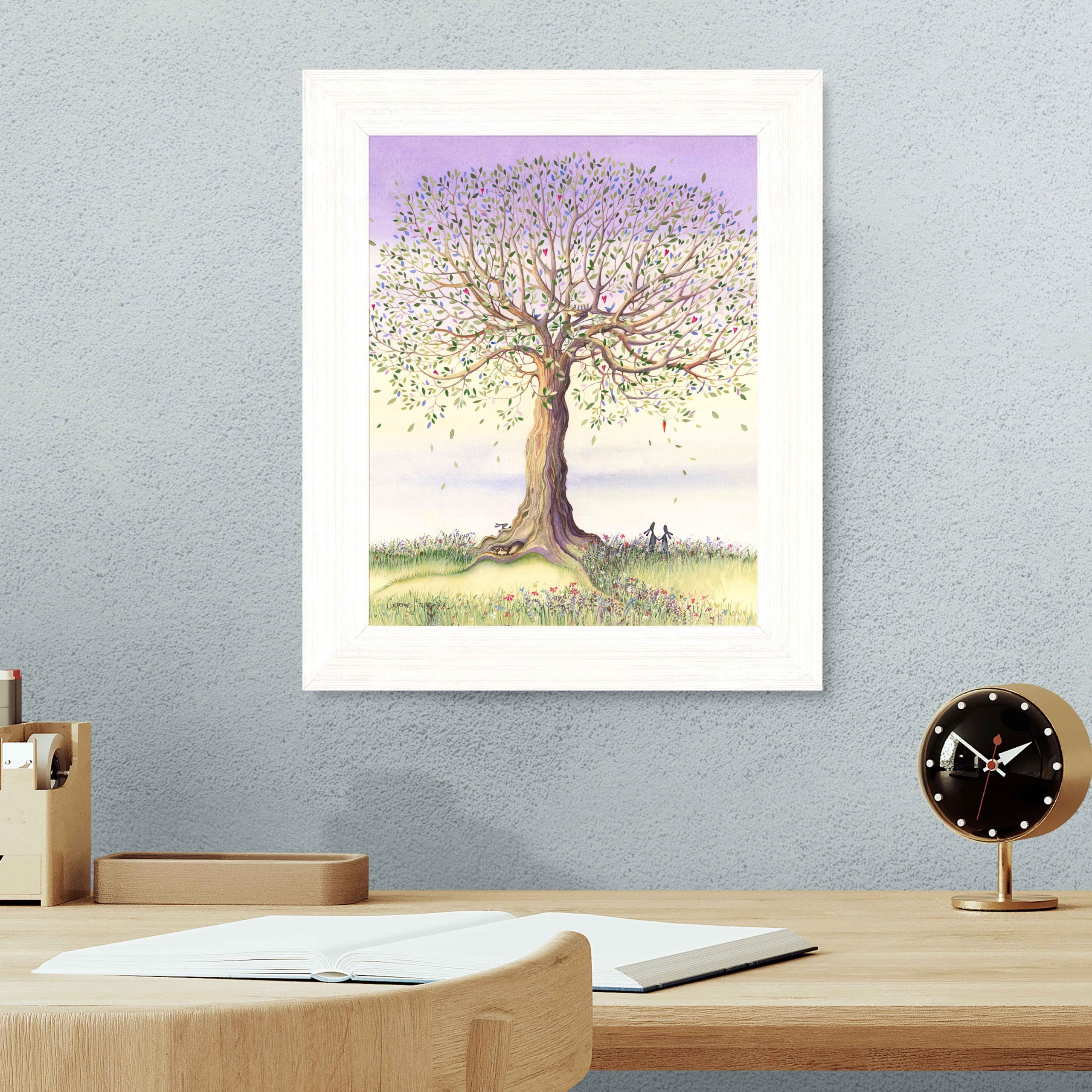 Artko Impresión artística enmarcada para pared, 31 x 37 cm, diseño de