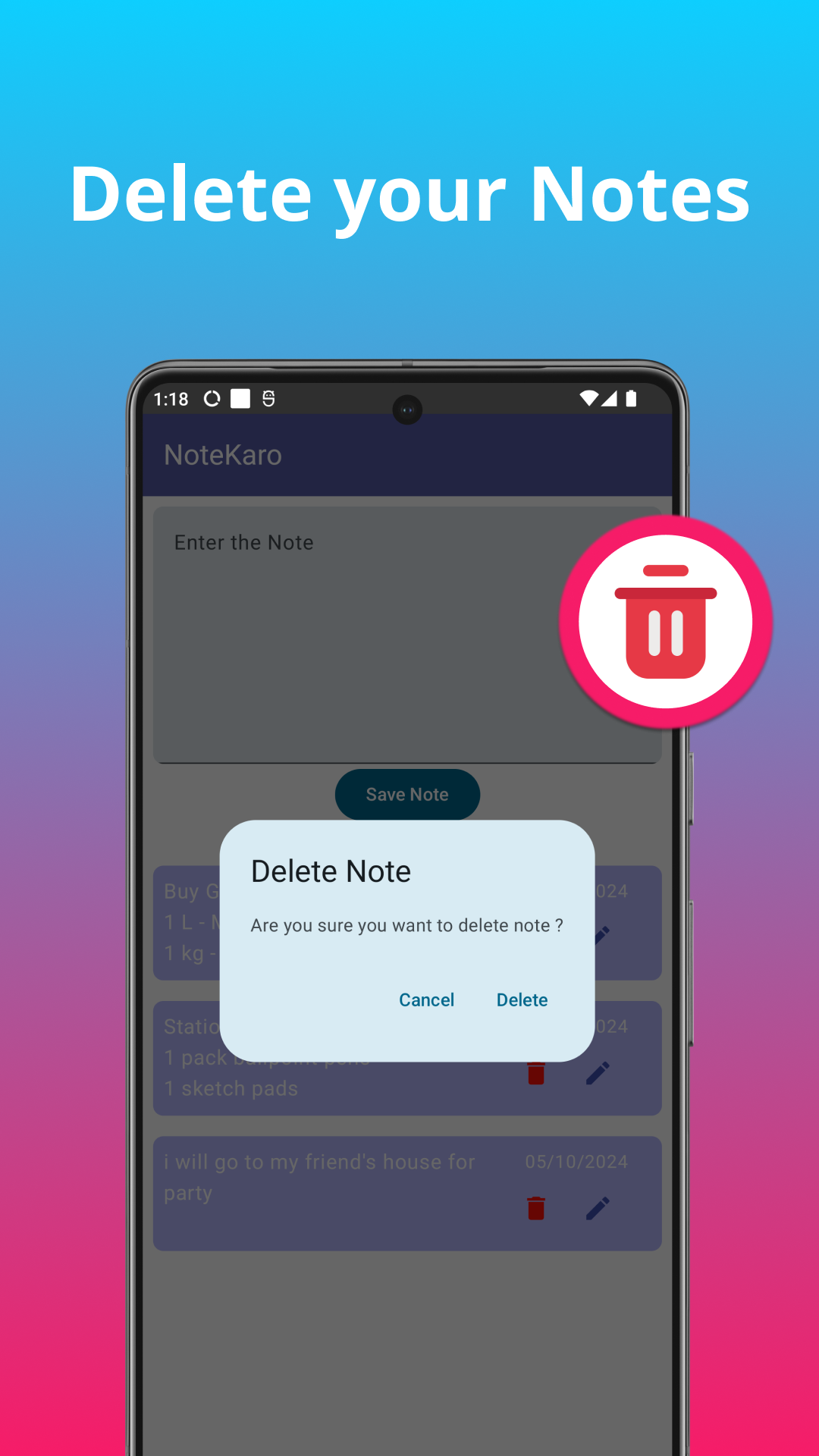 Note Karo: simple notes - App on Amazon Appstore