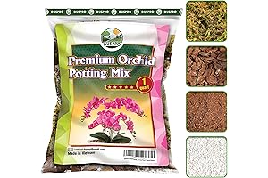 DUSPRO Orchid Potting Soil for Repotting, Orchid Growing Mix with Pine Bark,...