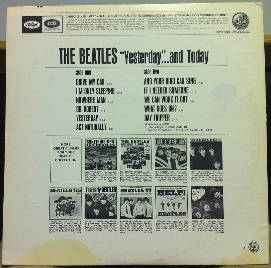 THE BEATLES YESTERDAY & TODAY vinyl record: Amazon.ca: Music