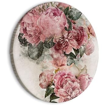 murando - Canvas Picture Vintage Pink Beige 80 x 80 cm 1-Piece Bedroom