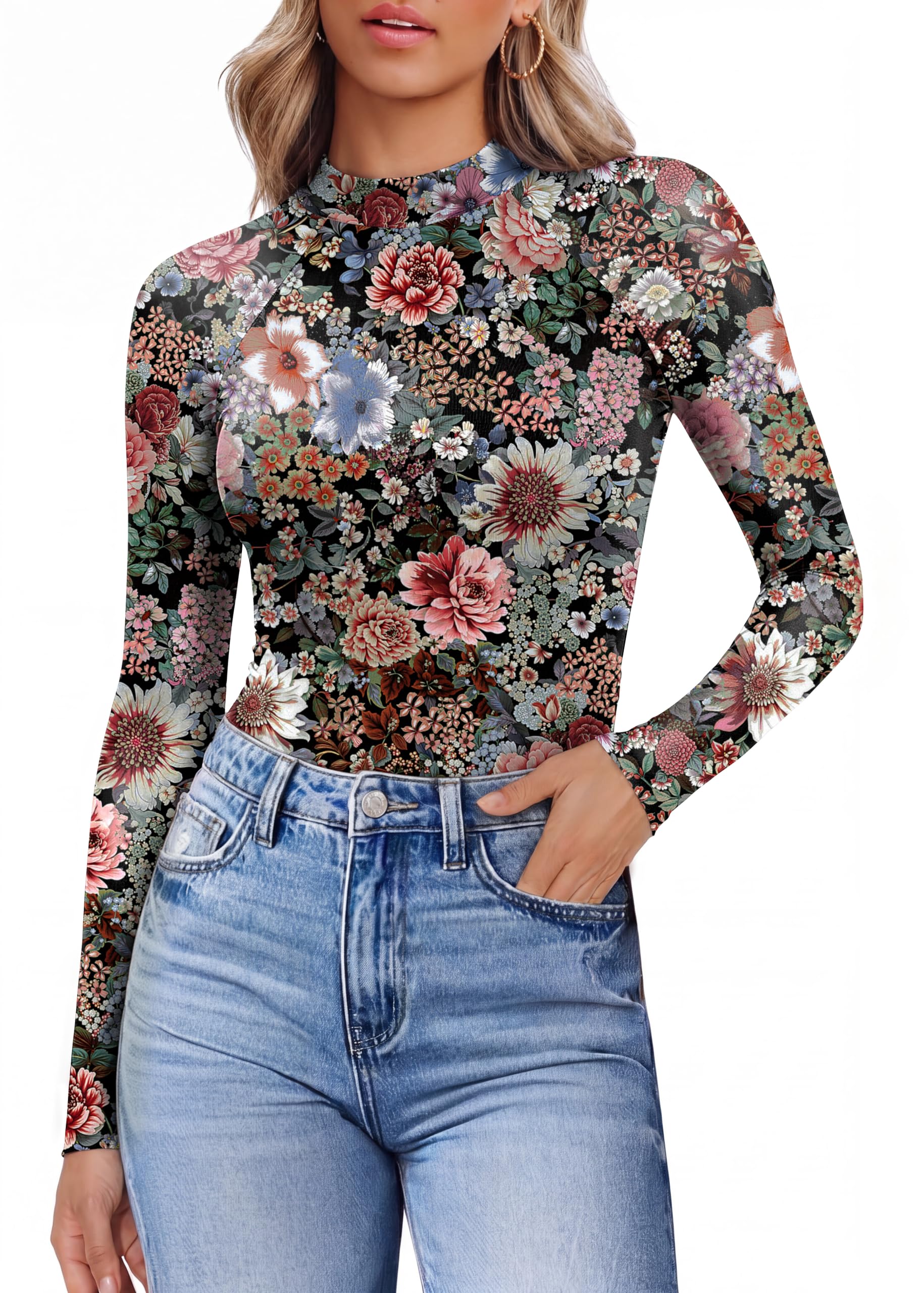 Ekouaer Womens Lace Tops