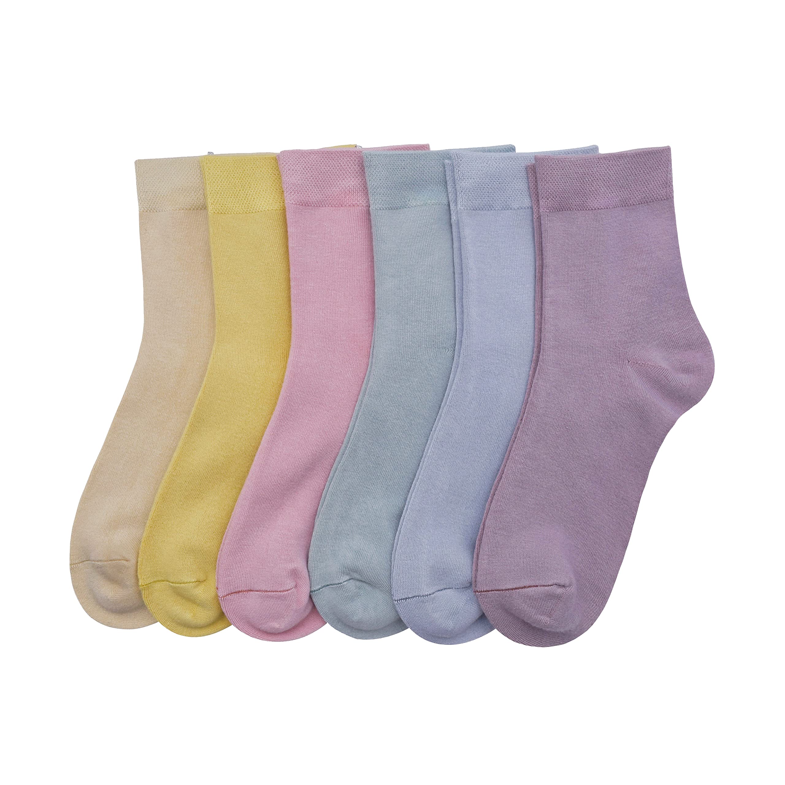 Calcetines finos de rayón de bambú para mujer, sedosos, antiolor, informales, de verano, 6 pares