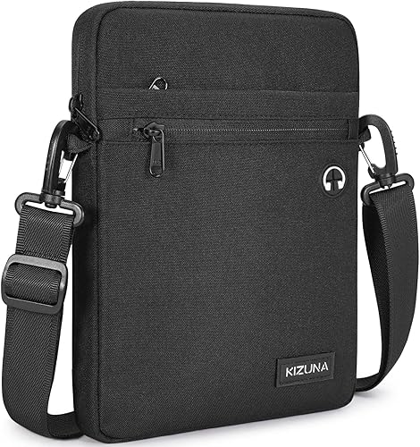 KIZUNA Funda para tablet de 10 pulgadas, resistente al agua para iPad Pro/Surface Go 3/10.5" Galaxy Tab A, color negro