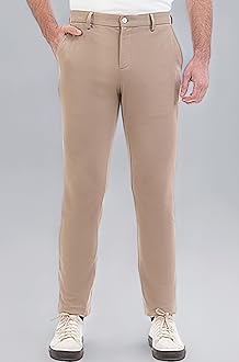 Luxury PV Stretchable Casual Pants for Men | Stylish Slim Fit Men's Wear Trousers for Office or Party | Mens Fashion Dress Trouser with Expandable Waist & 4 Way Stretch