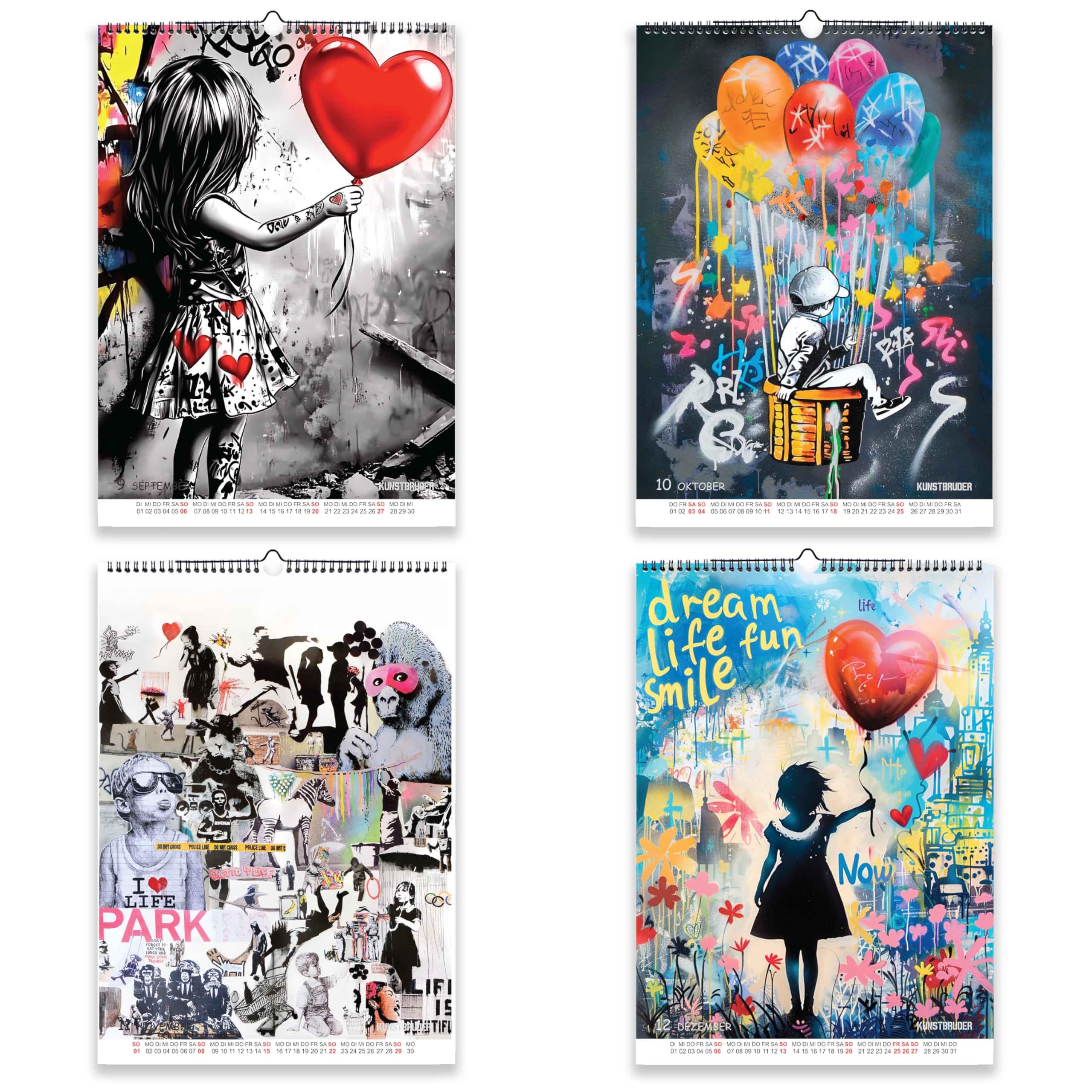 Banksy Picture Calendar 2025 A2 Landscape Wall Calendar In XXL Format With The Most Beautiful Street Art Pictures - Annual Calendar 2025 Banksys Graffiti Living Room Calendar Office Calendar (Street - View #14