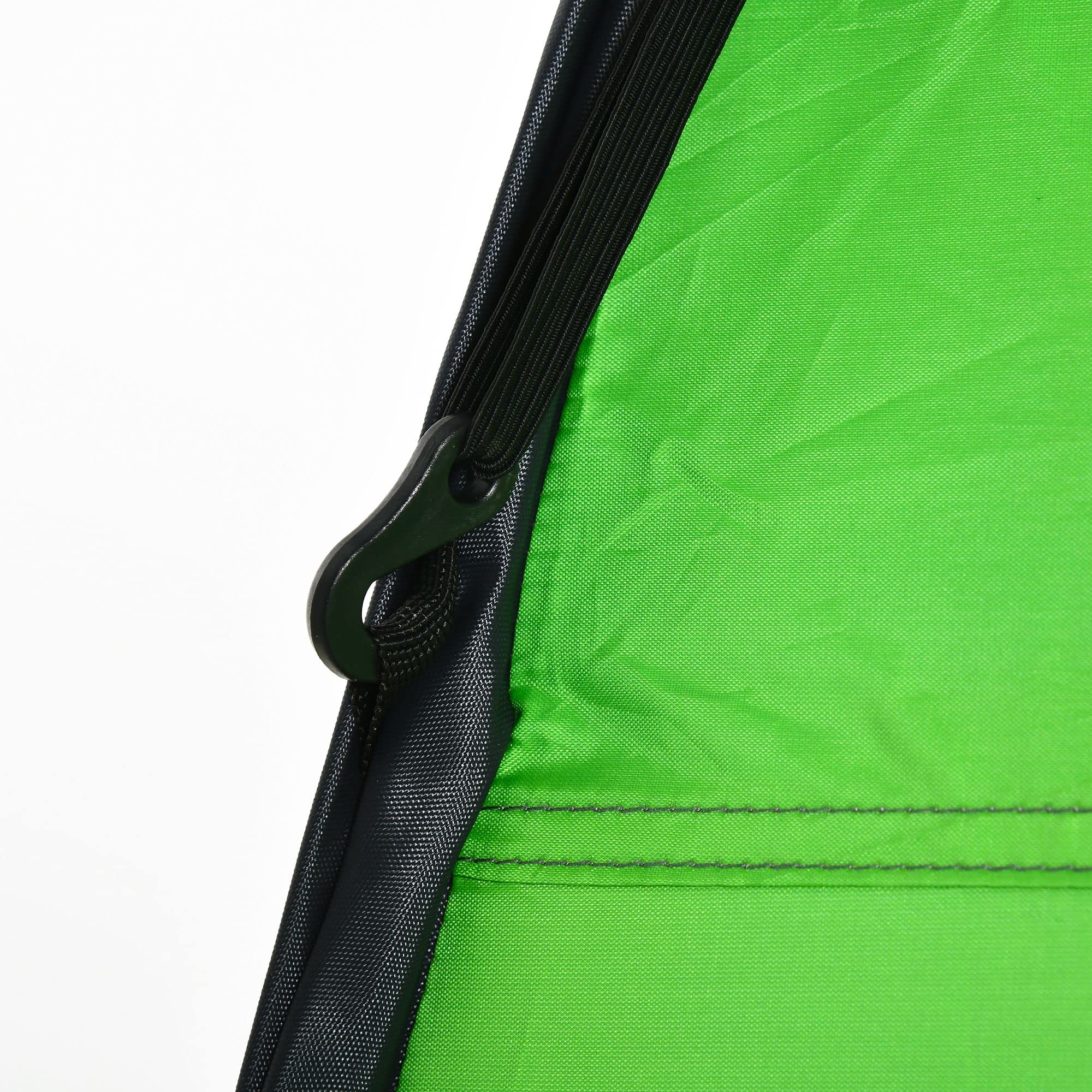 Outsunny Tente de douche cabine de change 126x124x189 cm Vert