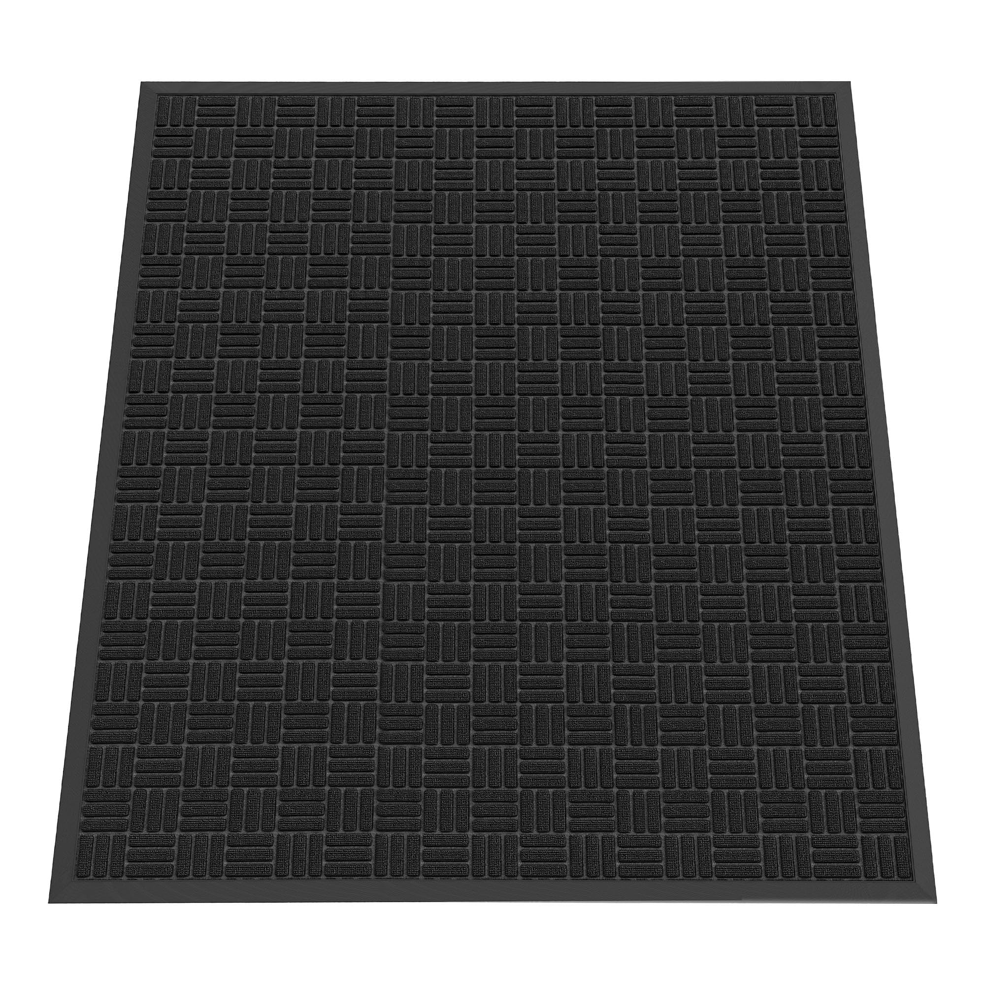 Black Doormat - 5'x3' Indoor Outdoor Entry Mat -23