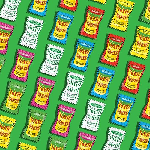 Miniatura 6 de TOXIC WASTE  Paquete de 3 tambores de edición especial de residuos tóxicos de caramelo agrio 5 sabores y 1 nuevo sabor misterioso 17 onzas