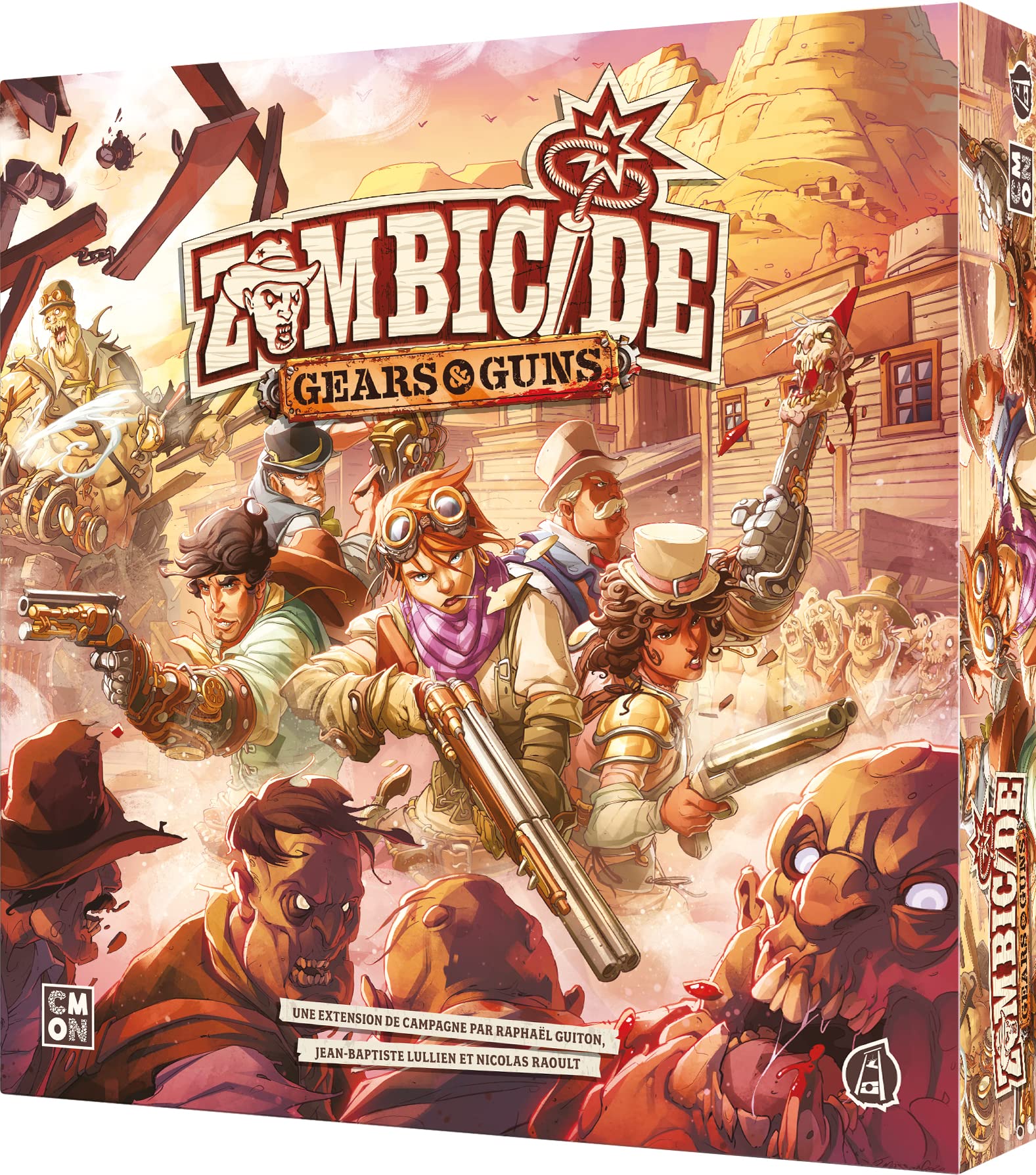 Asmodee Cmon Zombicide Undead Or Alive – Erweiterung: Gear and Guns – Gesellschaftsspiele – Brettspiele – Spielfiguren – Spiel ab 14 Jahren – 1 bis 6 Spieler – französische Version