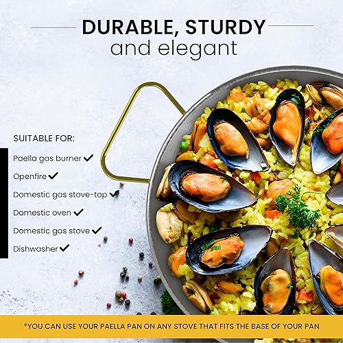 Miniatura 4 de Paellera de acero inoxidable