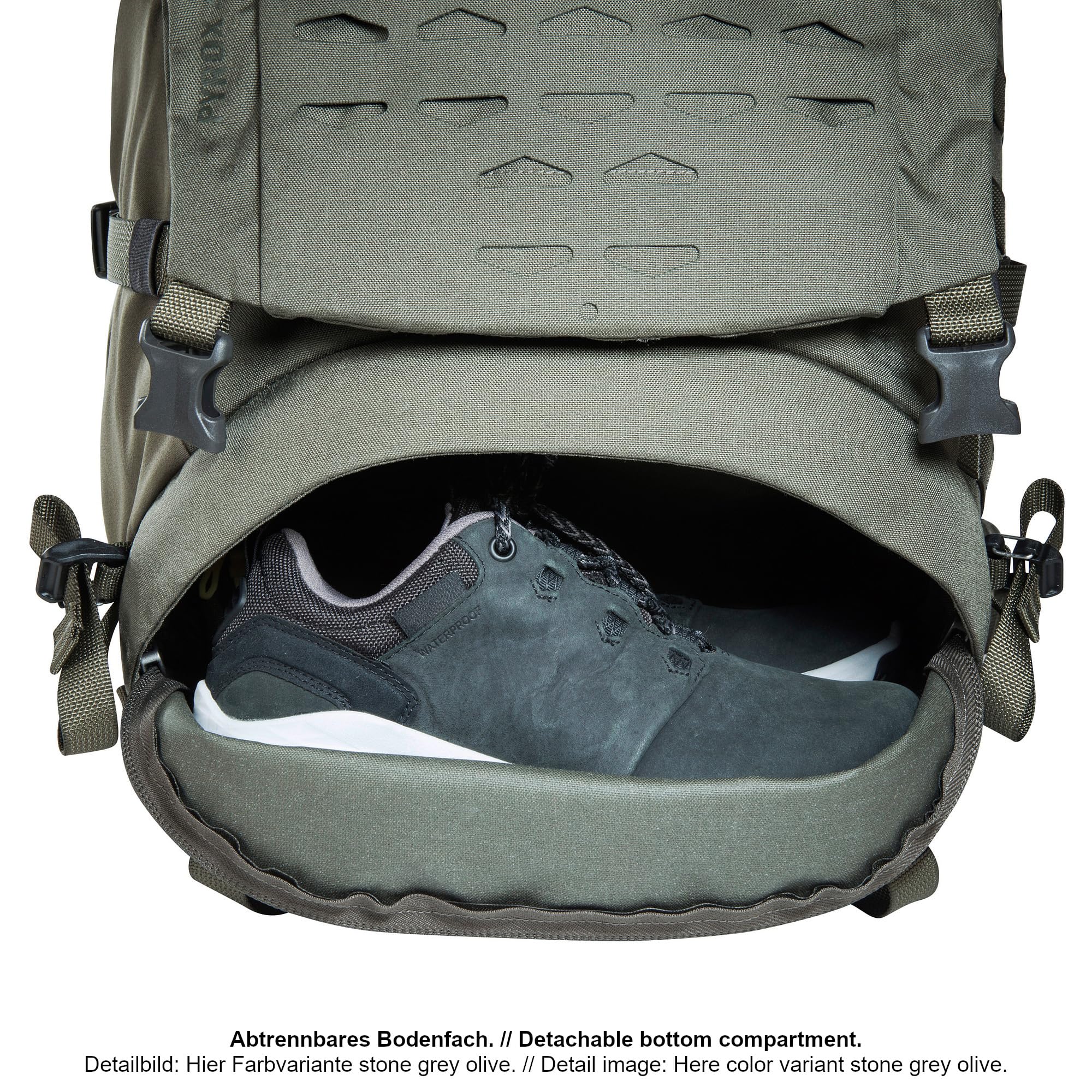 Tatonka Pyrox 40+10 Women BC - Bushcraft-Rucksack für Damen - Mit großer Frontöffnung, MOLLE-System, Bodenfach, Regenhülle und stufenlos einstellbarem Rückensystem - 50 Liter