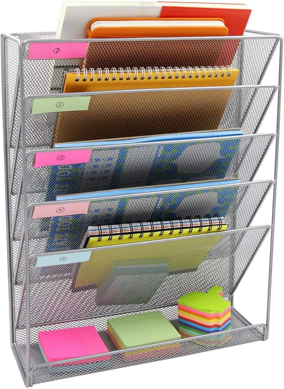 JINGWAYS Hanging Wall File Organizer Magazine Holder Mail