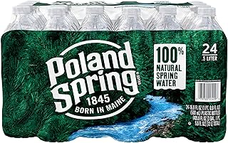 Poland Spring 100% Natural Spring Water, Non-Deposit, 16.9 fl oz (24 Pack)