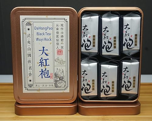 DaHongPao.DaHongPao Té negro. Té Bohea. Té de roca. Caja de té. Embalaje independiente. De la zona de producción de té Wuyishan.