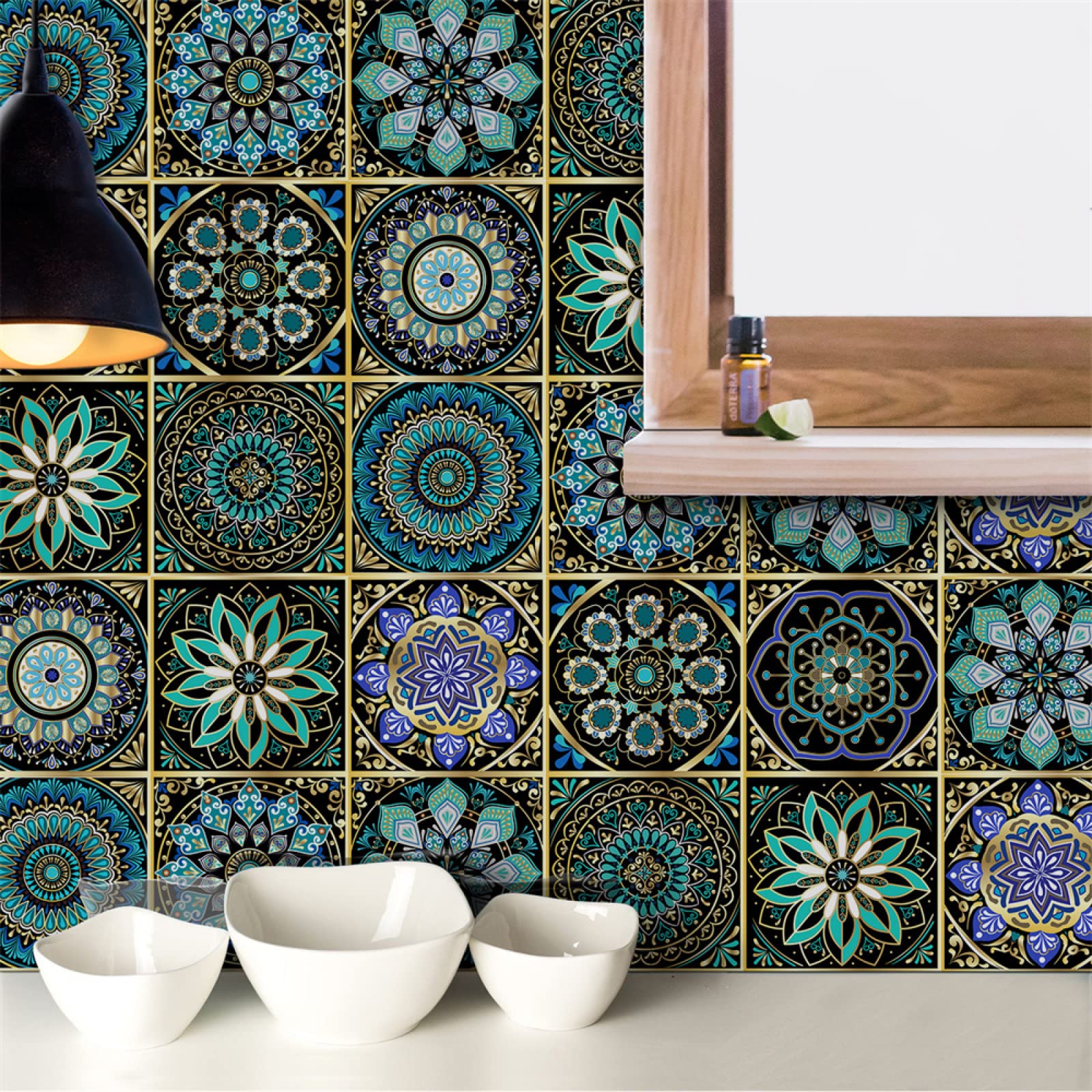18pcs Autocollant Sticker Carrelage I Stickers Salle de Bain