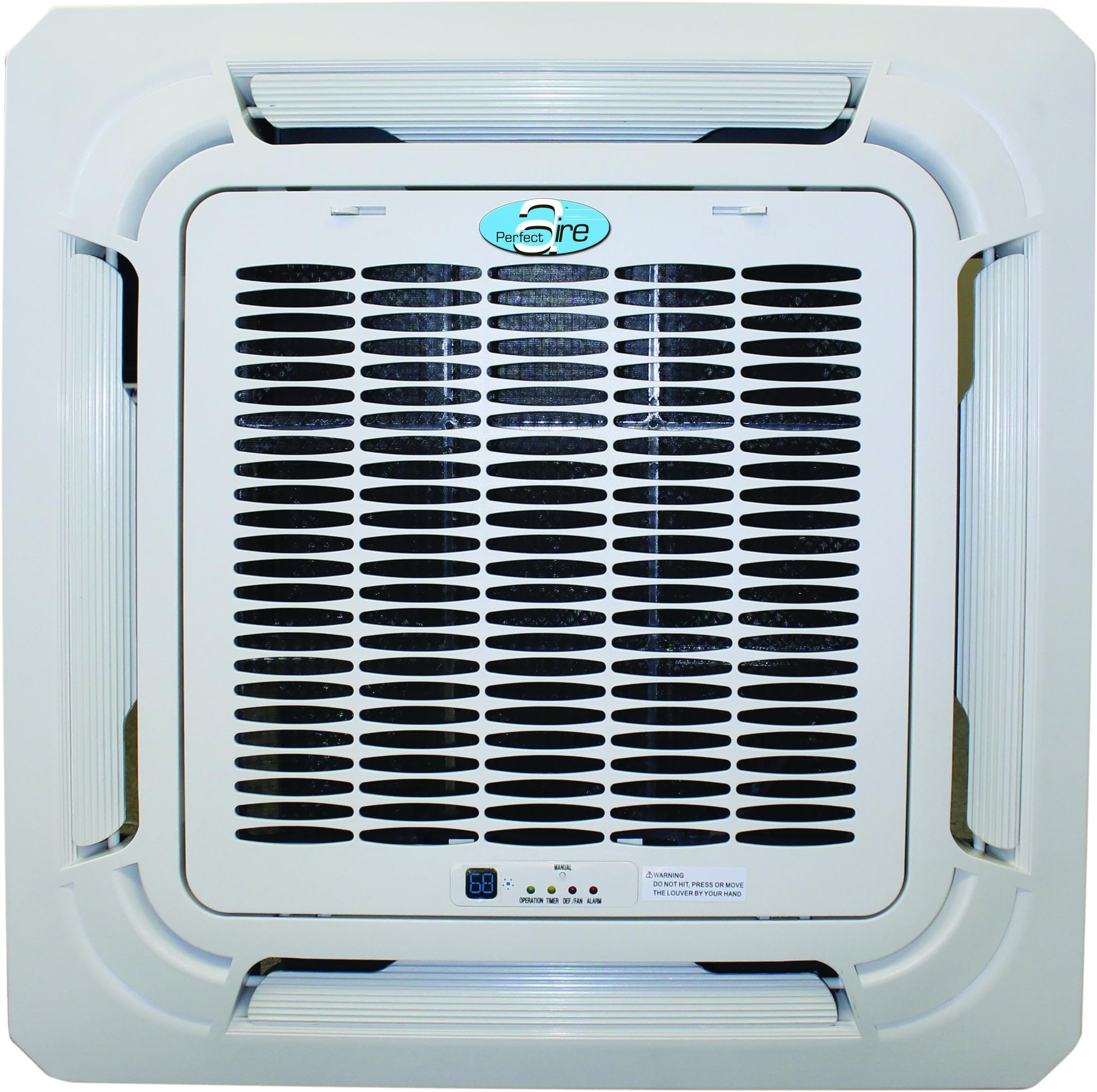 PerfectAire 1PAMSCH18 18,000 BTU Multi-Zone Indoor Ceiling Cassette, Low Noise Airflow
