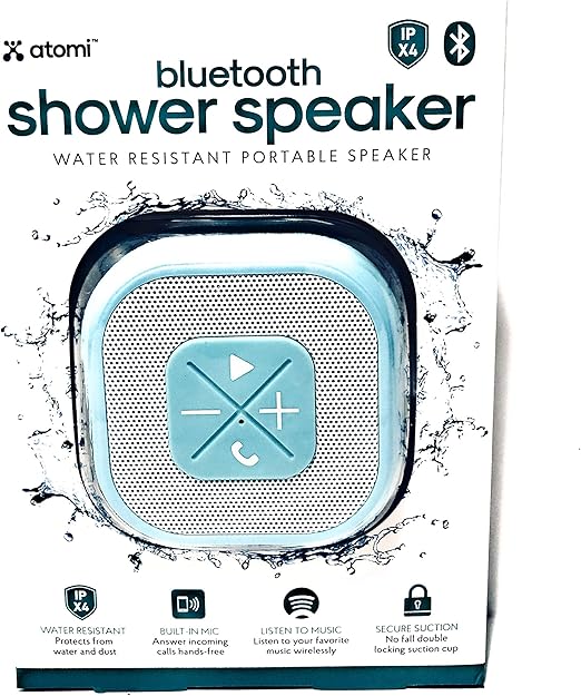 Atomi Bluetooth Water Resistant Shower Speaker Electronics