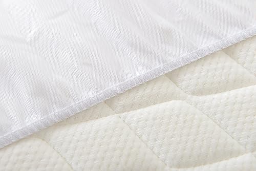 Miniatura 8 de Cheer Collection Protector de colchón impermeable para incontinencia, funda de colchón elástica transpirable y silenciosa (tamaño matrimonial, 54 x